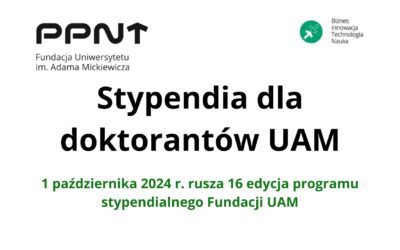 Stypendia dla doktorantów UAM