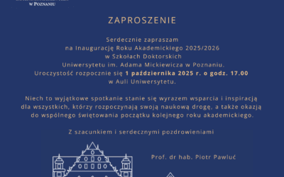 Uroczysta inauguracja dla Doktorantek i Doktorantów