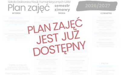 PLAN ZAJĘĆ NA ROK AKADEMICKI 2026/2027